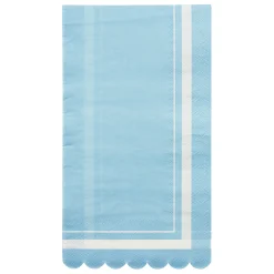 Guest Towel Scalloped Edge Sky Blue/20 pkg-Sophistiplate Online