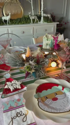 Hat Salad Plate Jolly Holiday/8 pkg-Sophistiplate New