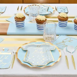 Hey Baby Blue Table Setting-Sophistiplate Hot