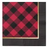 Holiday Buffalo Check Paper Cocktail Napkin/20pk-Sophistiplate Online