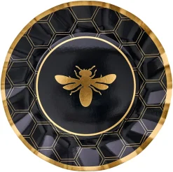 Honeybee Wavy Paper Dinner Plate/8pk-Sophistiplate Outlet