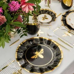 Honeybee Wavy Paper Dinner Plate/8pk-Sophistiplate Outlet