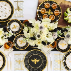 Honeybee Wavy Paper Dinner Plate/8pk-Sophistiplate Outlet