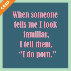I Do Porn Card-Drinks On Me Fashion