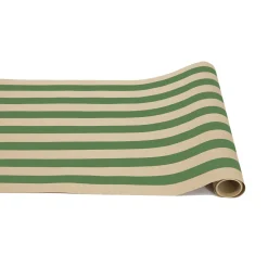 Kraft Green Classic Stripe Runner - 20" x 25'-Hester u0026 Cook Outlet