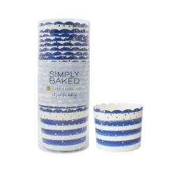 Large Paper Baking Cups | Blue Confetti | 20 ct-Simply Baked Hot