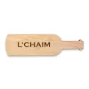 L'Chaim - Wine Bottle Shape Cheeseboard 15 x 4"-Maple Sale