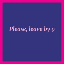 Leave by 9 Coaster-Drinks On Me Coasters Clearance