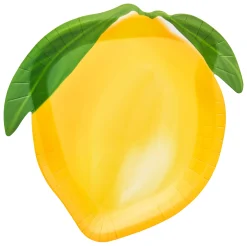 Lemon Salad Plate Lemon and Stem/8pk-Sophistiplate Outlet