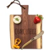 Live Edge Walnut Single Handle Charcuterie Board | Charcuterie | 9" x 6"-Maple Sale