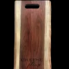 Live Edge Walnut Single Handle Charcuterie Board "Cheese Please" - 24" x 12"-Maple Discount