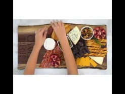 Live Edge Walnut Single Handle Charcuterie Board | Charcuterie A | 24" x 12"-Maple Clearance