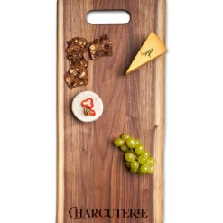 Live Edge Walnut Single Handle Charcuterie Board | Parisian Charcuterie | 24" x 12"-Maple Outlet