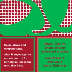 Lose Phone CHRISTMAS Napkin-Drinks On Me Coasters Clearance