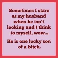 Lucky son of a Bitch Coaster-Drinks On Me Coasters Hot