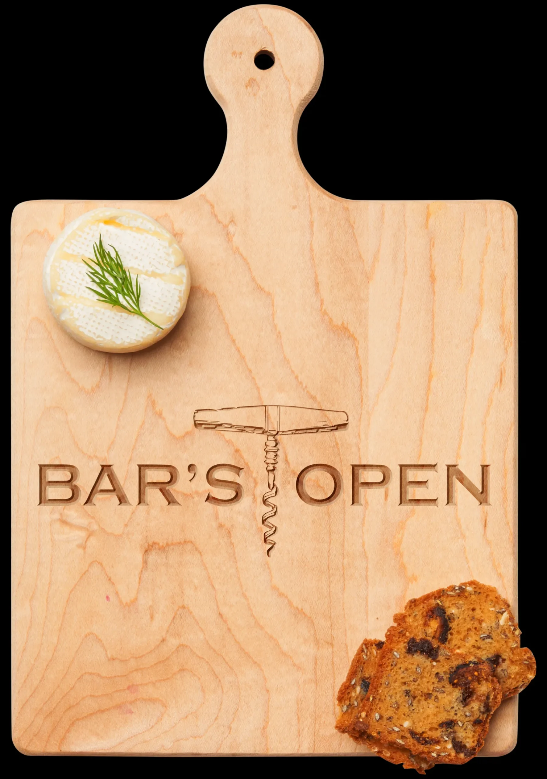 Artisan Paddle Board | Bar's Open | 9 x 6"-Maple Outlet