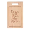 Single Handle Grill Board | Home of the Free Because of the Brave | 20 x 12"-Maple Best