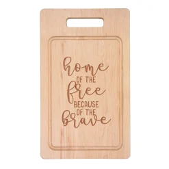 Single Handle Grill Board | Home of the Free Because of the Brave | 20 x 12"-Maple Best