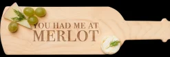 Wine Board | You Had Me at Merlot | 15 x 4"-Maple Outlet