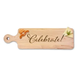 Wood Bread Board | Celebrate | 20 x 6"-Maple Best