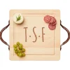Wood Cutting & Cheeseboard Square | Traditional Handles | Personalize | 12 x 12"-Maple Outlet