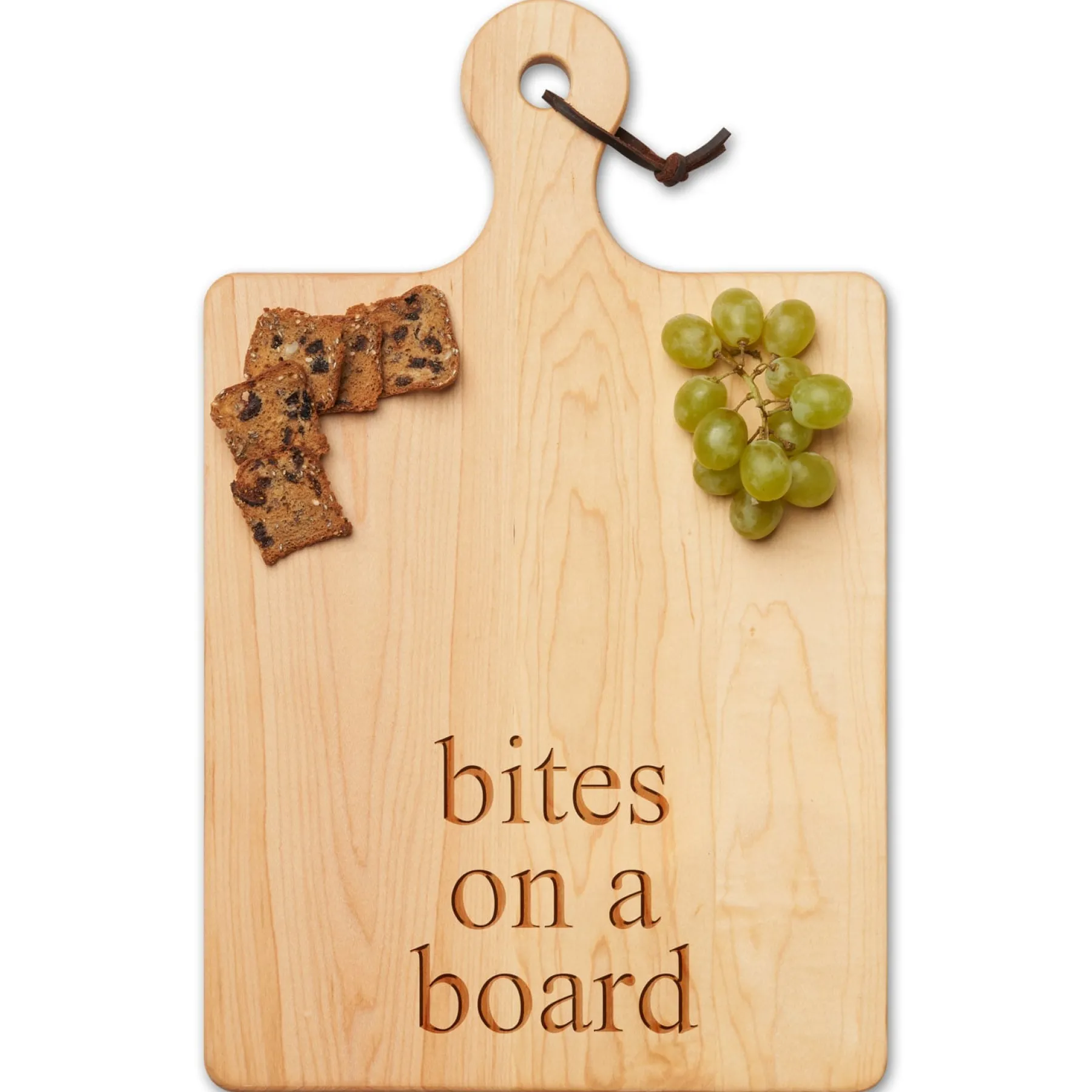 Wood Cutting & Cheeseboard | Bites On A Board | 16 x 10"-Maple Outlet