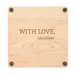 Wood Cutting & Cheeseboard Square | Traditional Handles | Recipe Board | 12 x 12"-Maple Discount