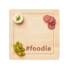 Wood Cutting & Cheeseboard Square | Hashtag Foodie | 12 x 12"-Maple Sale