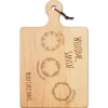 Wood Cutting & Cheeseboard | Welcome Santa | 16 x 10"-Maple Best