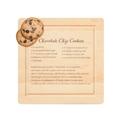 Wood Cutting & Cheeseboard Square | Recipe Board | 12 x 12"-Maple Best