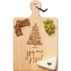 Wood Cutting & Cheeseboard | Joyeux Noel | 16 x 10"-Maple Clearance
