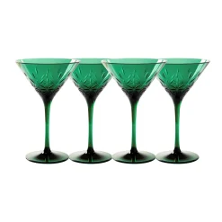 Martini Classic | Green | 4 Pack | 8 Oz-Sophistiplate LLC Outlet