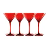Martini Classic | Red | 4 Pack | 8 Oz-Sophistiplate LLC Hot