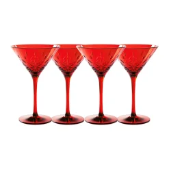 Martini Classic | Red | 4 Pack | 8 Oz-Sophistiplate LLC Hot