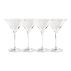 Martini Modern | Clear | 4 Pack | 8 Oz-Sophistiplate LLC Hot