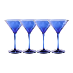 Martini Modern | Cobalt | 4 Pack | 8 Oz-Sophistiplate LLC Best
