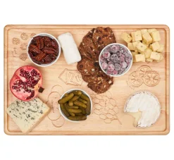 Meg Quinn Charcuterie Map Board | Rectangle | 18" x 12"-Maple Fashion