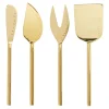 Meg Quinn Gold Stainless Steel Cheese Knives - 4ct-Maple Clearance