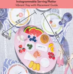 Meg Quinn Melamine Serving Tray-Maple Fashion