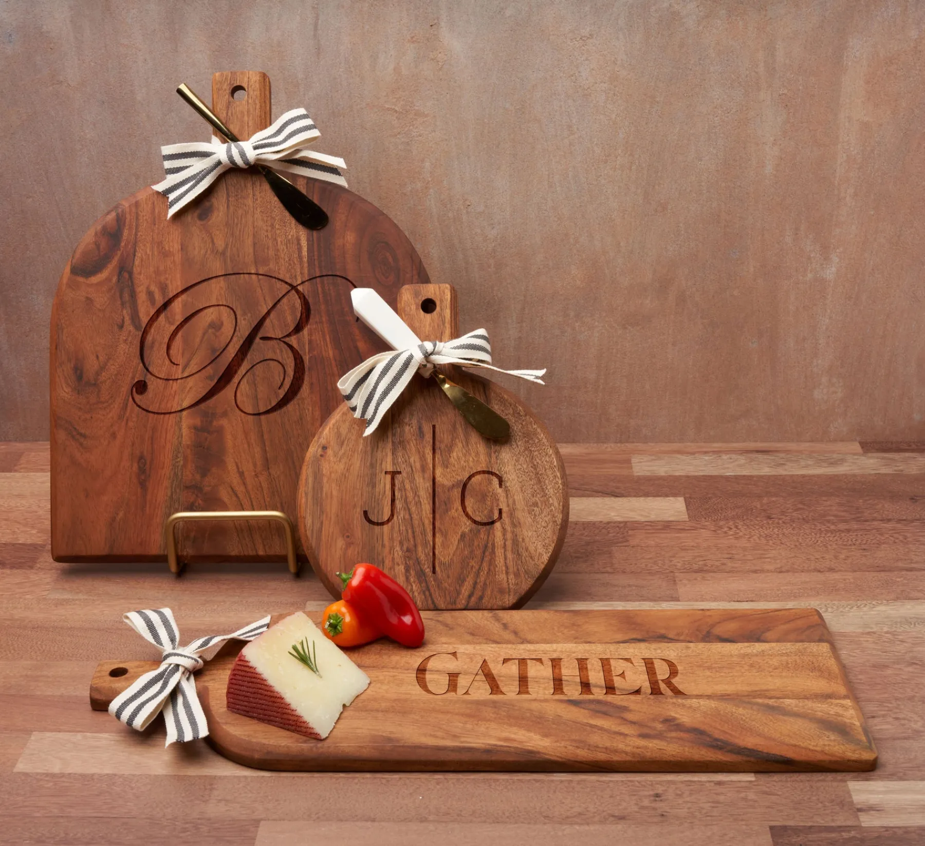 Metal Board Display Stand - Matte Gold-Maple Hot