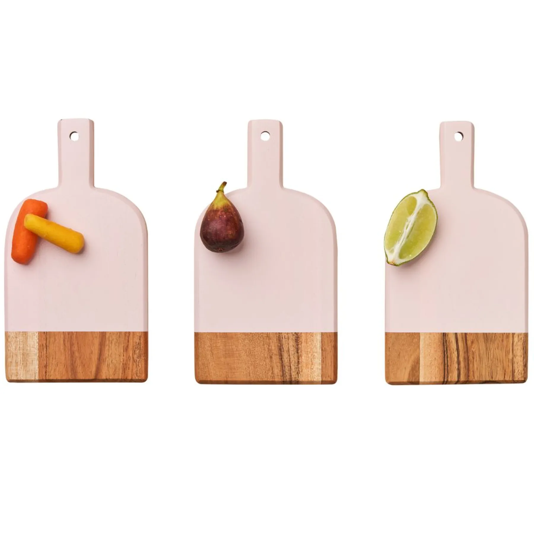 Mini Bevel Boards - Set of 3 with Ribbon | Pink | 8 x 4.25"-Maple Outlet