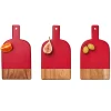 Mini Bevel Boards - Set of 3 with Ribbon | Red | 8 x 4.25"-Maple Outlet