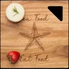 Modern Geo Square | Sea Food Eat Food | 12 x 12"-Maple Hot