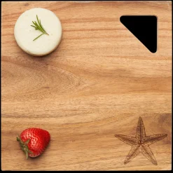 Modern Geo Square | Starfish | 12 x 12"-Maple Best