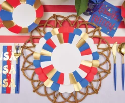 Modern Patriotic Dinner Plates/8pk-Sophistiplate Outlet
