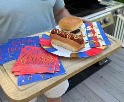 Modern Patriotic Guest Towels/20pk-Sophistiplate Clearance