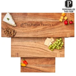 Modern Set of Acacia Nesting Boards | Personalize | 24"-Maple Discount