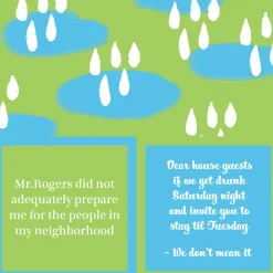 Mr. Rogers Napkin-Drinks On Me Coasters Hot
