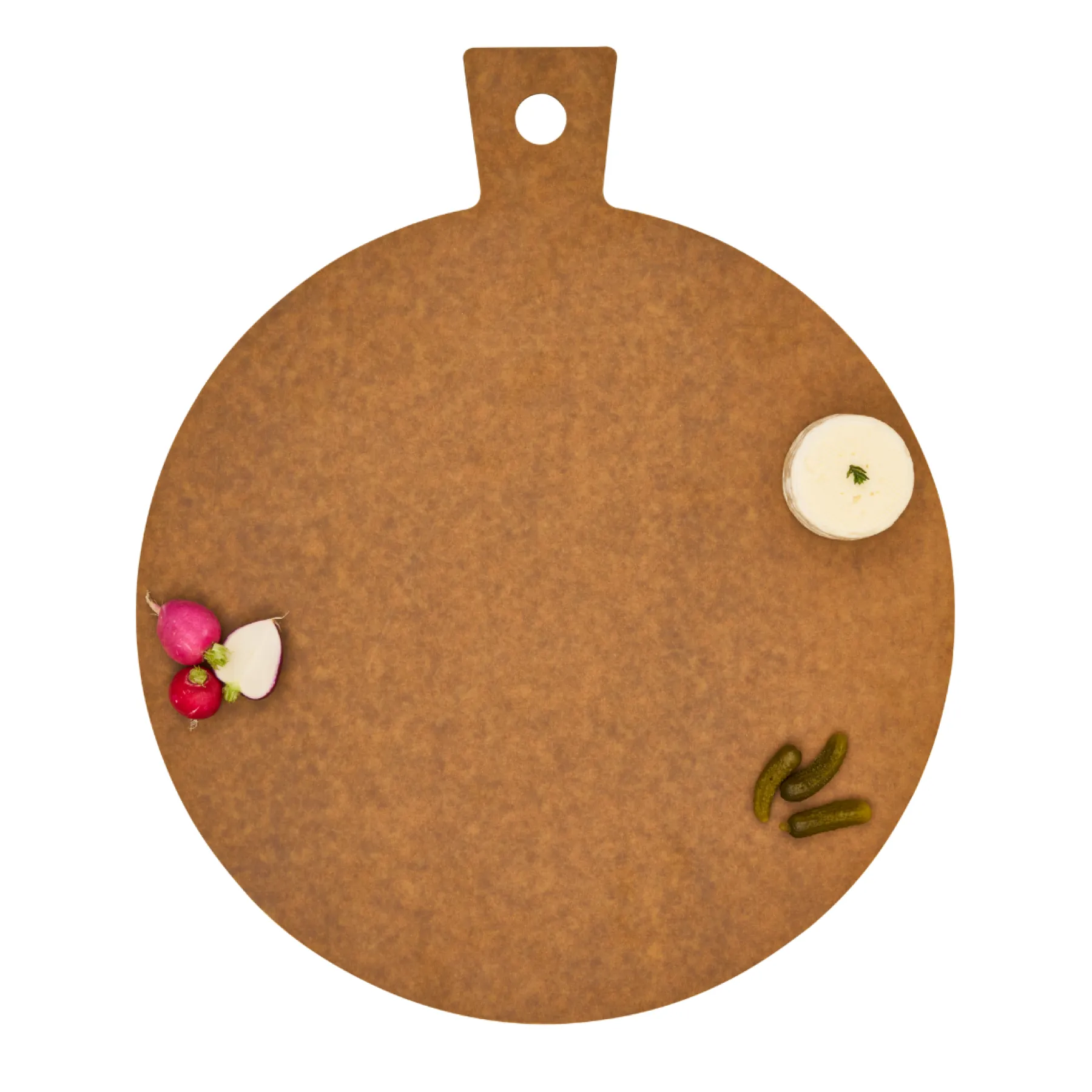 Natural Wood Composite Round Hostess Board-Maple Outlet