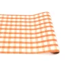 Orange Painted Check Runner - 20" x 25'-Hester u0026 Cook Hot